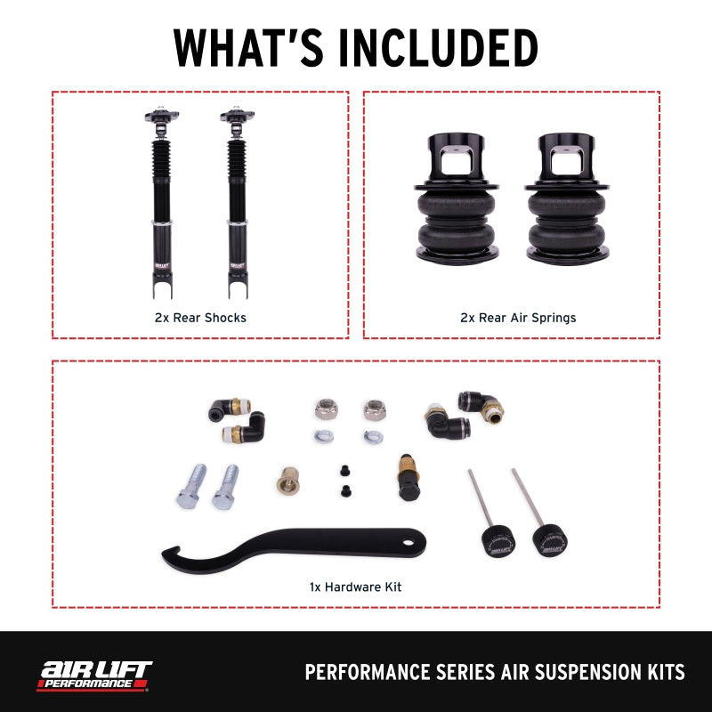 Air Lift Performance 03-06 Infiniti G35 Sedan / 03-08 Nissan 350Z Air Suspension Rear Kit - 76513
