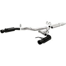 Load image into Gallery viewer, MagnaFlow Cat-Back 15-16 Ford Mustang 5.0L V8 Competition SS 3in Dual Split Rear 4.5in Black Tips - 19254