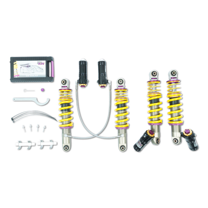 KW Coilover Kit V4 2010-2015 Audi R8 (42) V8 Including Spyder w/o Magnetic Ride - 3A711004