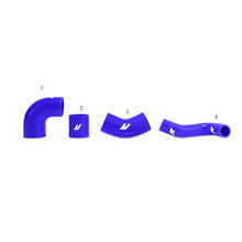 Load image into Gallery viewer, Mishimoto Mitsubishi Lancer Evolution 7/8/9 BLUE Upper Intercooler Pipe Kit - MMICP-EVO-01UBL