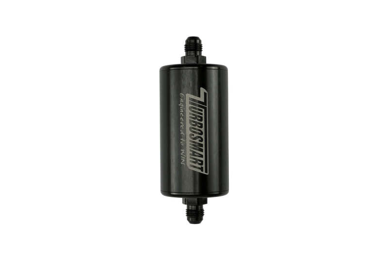 Turbosmart 10um 6AN Inline Fuel Filter - Black - TS-0402-1133