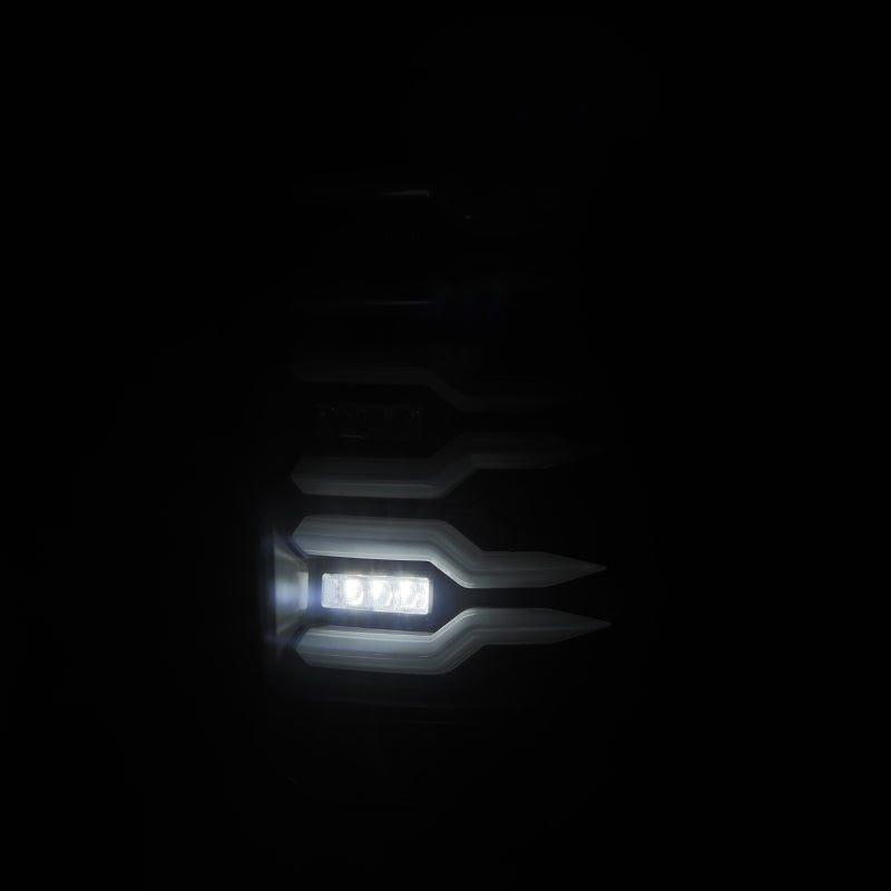 AlphaRex 07-13 GMC Sierra 1500/07-14 2500/3500HD (No Classic/Dually) Luxx-Series LED Tail Lights Blk - 630060
