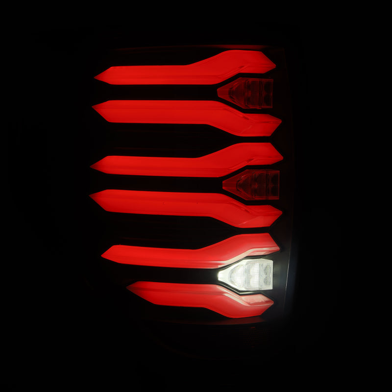 AlphaRex 09-14 Ford F150 LUXX LED Taillights - Black Housing - 653070