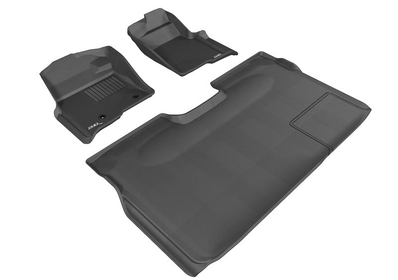3D MAXpider 10-14 Ford F-150 Super Crew Kagu Black Full Set - L1FR07201509