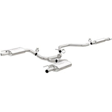 Load image into Gallery viewer, MagnaFlow Cat-Back SS 2.25/2.5in Dual Split Rear Exit Polished 3in Tip 2015 Chev Impala 3.6L V6 - 19023