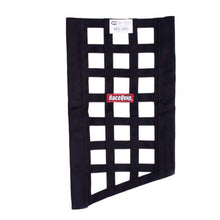 Load image into Gallery viewer, RaceQuip SFI 27.1 Rated Ribbon Style Funny Car Window Net / Black 22 to 18 H X 12 W - 829535