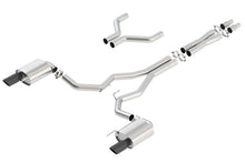 Load image into Gallery viewer, Borla Atak Cat-Back 15-17 Ford Mustang GT 5.0L V8 MT/AT 3in pipe 4in Black Chrome Tips - 140630BC