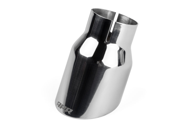 APR Single-Walled 3.5in Slash-Cut Tips - Polished Silver - Set of 2 - TPK0005