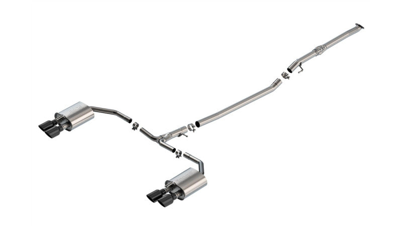 Borla 2025 Kia K5 GT 2.5L 4 Cyl S-type Cat-Back Exhaust w/ 3.5in Black Chrome Tips - 141014BC