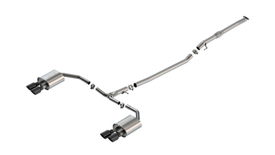Borla 2025 Kia K5 GT 2.5L 4 Cyl S-type Cat-Back Exhaust w/ 3.5in Black Chrome Tips - 141014BC