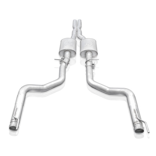 Stainless Works 15-19 Dodge Challenger 6.2L/6.4L Hemi 3in Legend Catback X-Pipe (Use Factory Tips) - CHAL16CBL