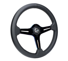 Load image into Gallery viewer, NRG Light Weight Gaming Steering Wheel - 350mm 3 NeoChrome Silver Spokes Perforated Leather - ST-018MC-PR