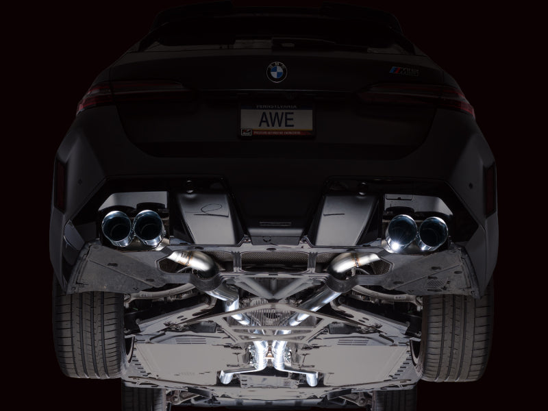 AWE Tuning BMW G90/G99 M5 Track Edition Cat-Back Exhaust - Chrome Silver Tips - 3020-42790