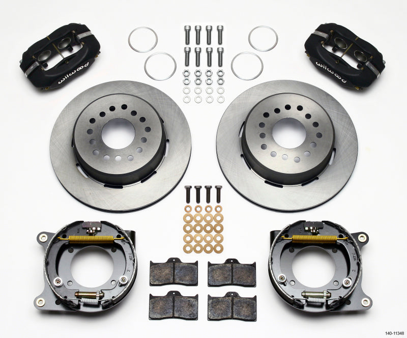 Wilwood Forged Dynalite P/S Park Brake Kit 55-57 Chevy 2.34in Offset - 140-11348