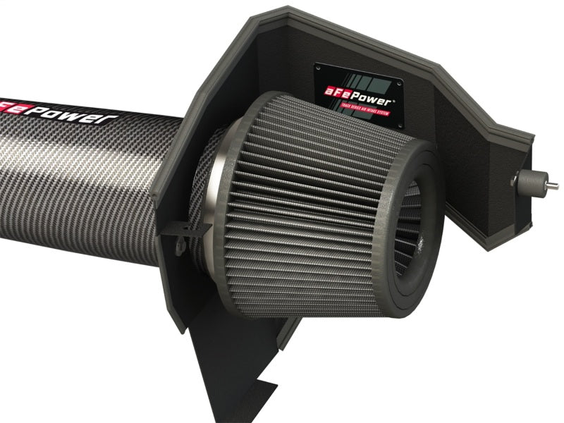 aFe POWER Magnum FORCE Carbon Fiber Stage 2 Track Series Pro Dry S CAIS - 11-18 Dodge Challenger V8 - 51-12162-C