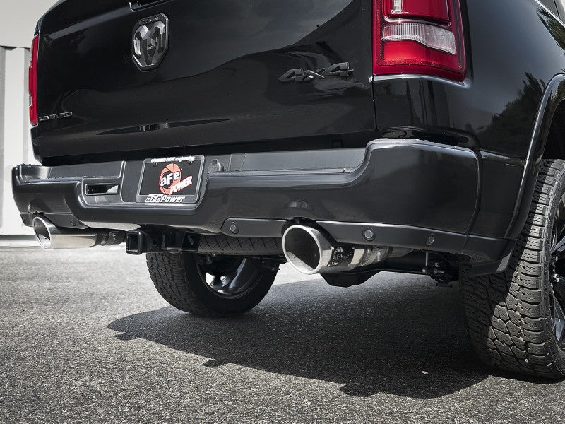 aFe Gemini XV 3in 304 SS Cat-Back Exhaust 19-21 Ram 1500 V8 5.7L Hemi w/ Polish Tips - 49-32081-P