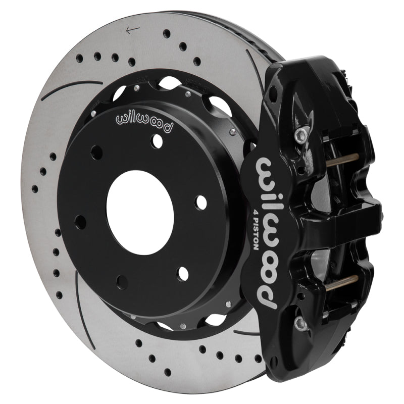 Wilwood kit rear DISC/DRUM AERO4 big ford new style 2.50 offset 14.00 rotor 6 lug SRP - 140-18150-D
