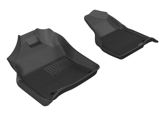 3D MAXpider 2012-2020 Dodge Ram 1500 Crew/2500/3500 Crew/Mega Kagu 1st Row Floormat - Black - L1DG02011509
