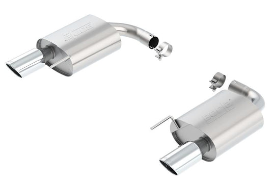 Borla S-Type Rear Section 15-17 Ford Mustang GT 5.0L V8 MT/AT 2.5in pipe 4in tip - 11887