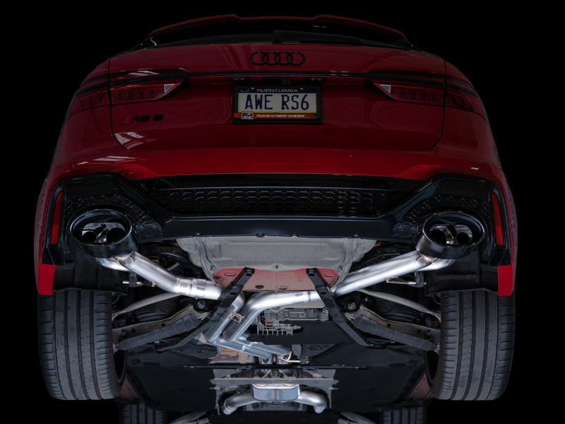 AWE Tuning 21-23 Audi C8 RS6/RS7 SwitchPath Cat-Back Exhaust - Diamond Black Tips - 3025-33776