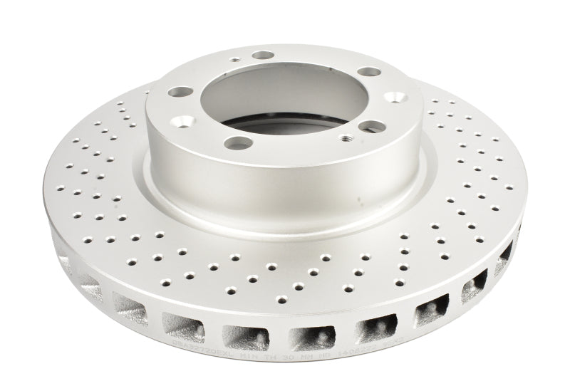 DBA 94-95 Porsche 911 Carrera 4 (Excl Turbo Look) Front Left En-Shield OE Drilled Rotor - DBA3272OEXL