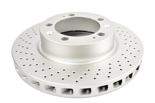 DBA 94-95 Porsche 911 Carrera 4 (Excl Turbo Look) Front Left En-Shield OE Drilled Rotor - DBA3272OEXL