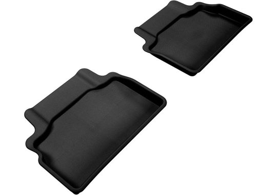 3D MAXpider 2012-2016 Hyundai Genesis Kagu 2nd Row Floormats - Black - L1HY02321509