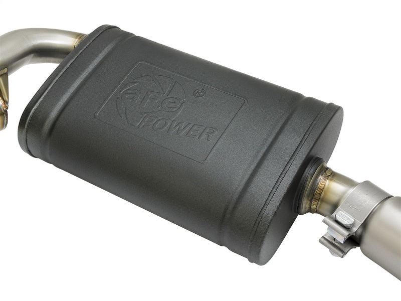 aFe MACHForce-Xp 2in 304 SS Cat-Back Exhaust w/Carbon Fiber Tips 13-16 Porsche Boxster 2.7L/3.4L - 49-36415-C