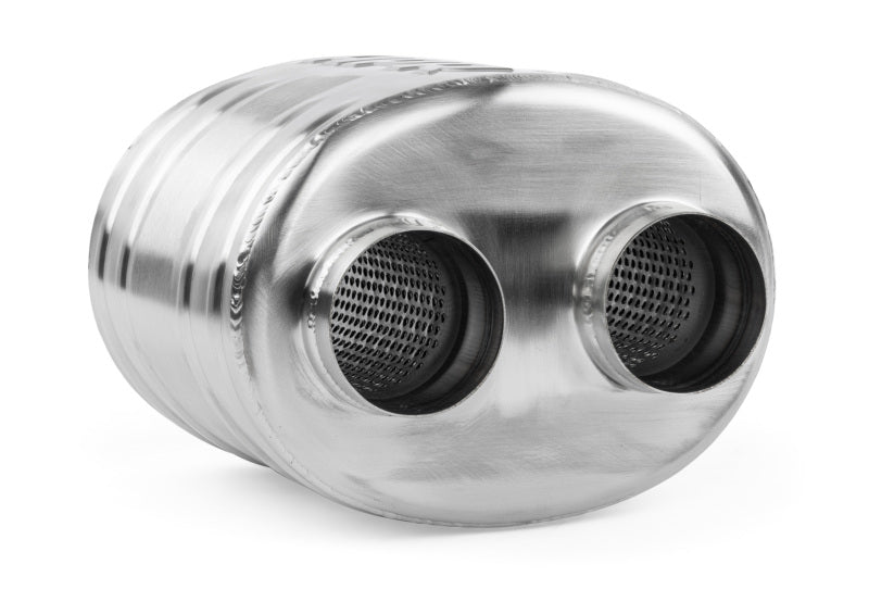 APR Premium Sound Absorption Muffler - Dual 63.5mm (2.5in) - Oval Body 220mm x 169mm x 211mm - MUH0010
