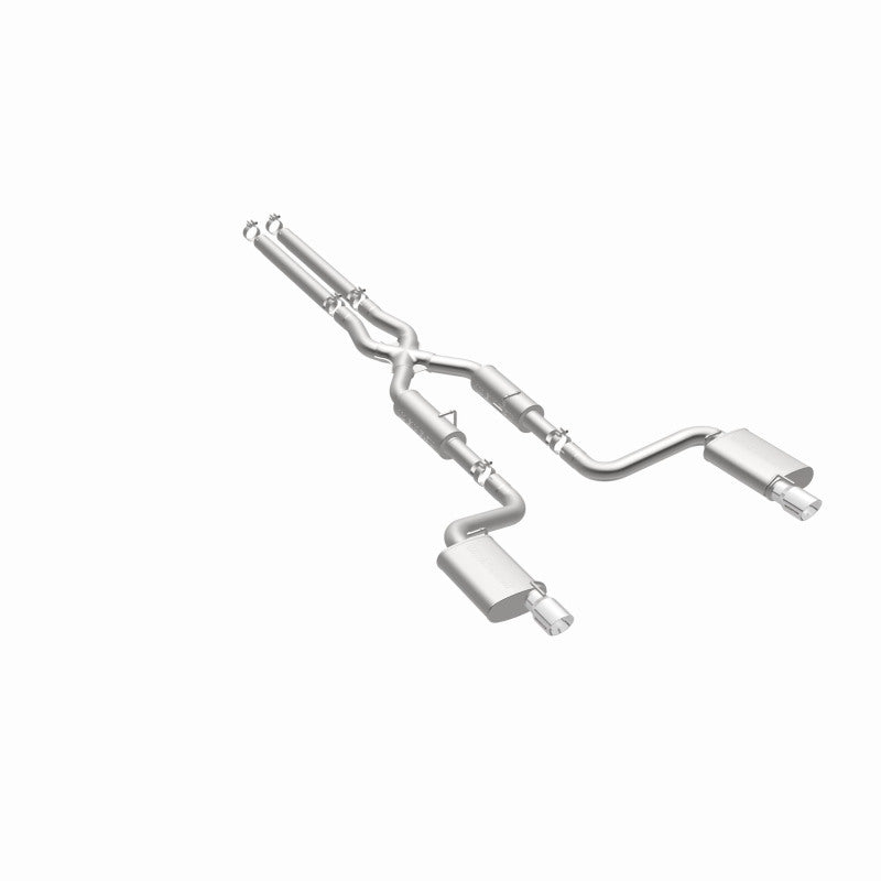 MagnaFlow 11-12 Dodge Charger SRT-8 Hemi Dual Split Rear Exit Stainless Cat-Back Performance Exhaust - 15494