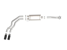 Load image into Gallery viewer, aFe Rebel 3in 409 SS Cat-Back Exhaust 2021 Ford F-150 V6 2.7L/3.5L (tt)/V8 5.0L w/ Black Tips - 49-43128-B