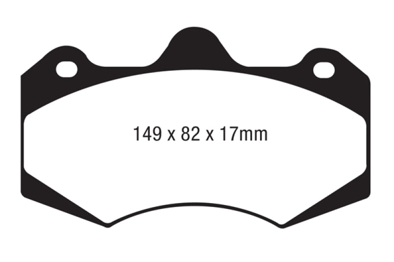 EBC AP Racing Caliper CP7040 Yellowstuff Brake Pads - DP4062R