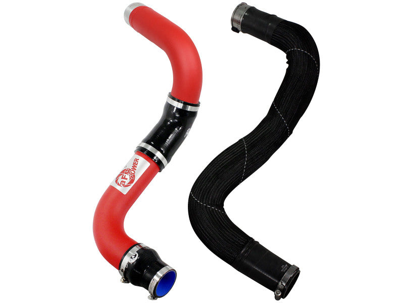 aFe Bladerunner 3in Red Intercooler Cold Side w/ Couplings Ram 1500 EcoDiesel 2014 V6 3.0L - 46-20179-R