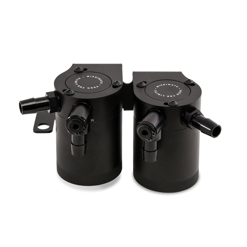 Mishimoto 09+ Nissan 370Z Direct Fit Baffled Oil Catch Can - Black - MMBCC-370Z-09PBE