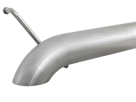 aFe Rock Duster 3in 409 SS Cat-Back Turn-Down Exhaust 2018+ Jeep Wrangler (JL) V6 3.6L - 49-48068