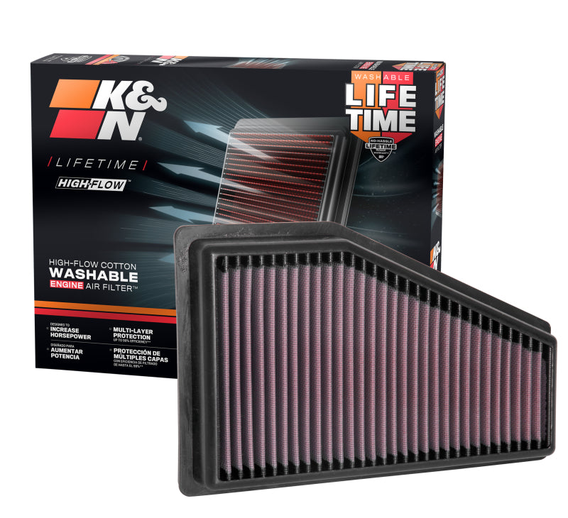 K&N 2019 Jeep Cherokee L4-2.4L V6-3.2L F/I Replacement Drop In Air Filter - 33-5089