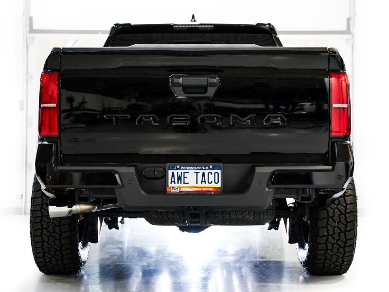 AWE Tuning Exhaust for 4th Gen Toyota Tacoma Dual Chrome Silver Tips - 3015-32254