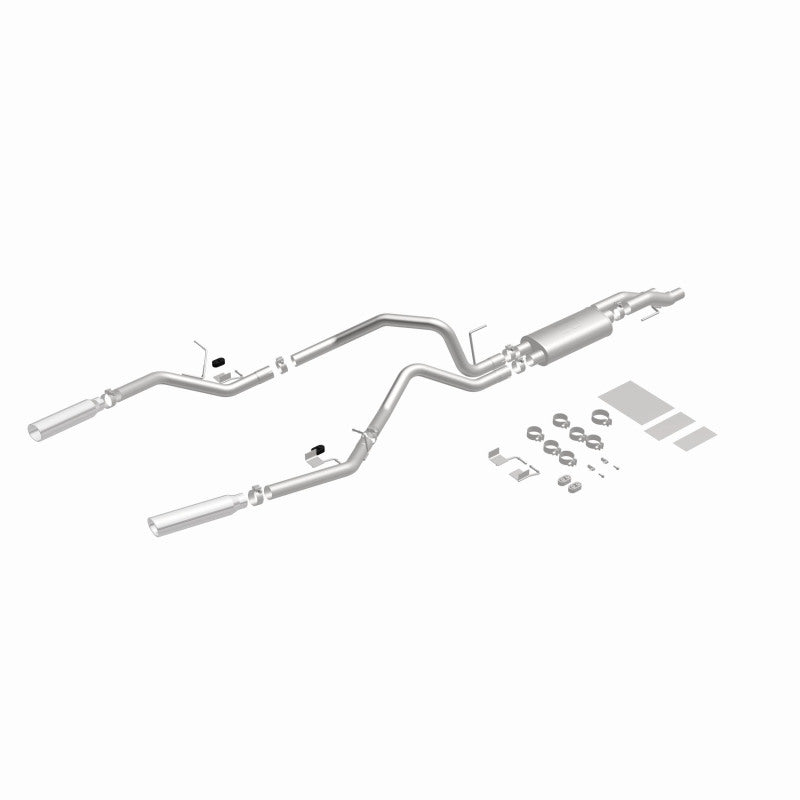 MagnaFlow 11 Ford F-150 3.7L/5.0L/6.2L SS Catback Exhaust Dual Split Rear Exit w/ 3.5in SS Tips - 15460
