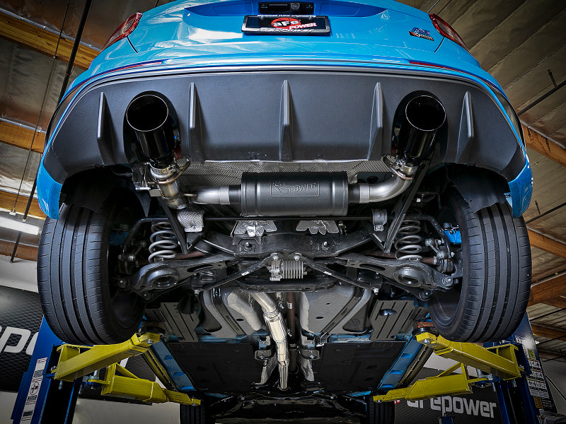 aFe Takeda 3in 304 SS Cat-Back Exhaust System w/ Black Tips 16-18 Ford Focus RS I4-2.3L (t) - 49-33103-B