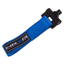 Load image into Gallery viewer, NRG Bolt-In Tow Strap Blue - Nissan 350Z 02-03 / Infiniti G35 02-03 (5000lb. Limit) - TOW-142BL