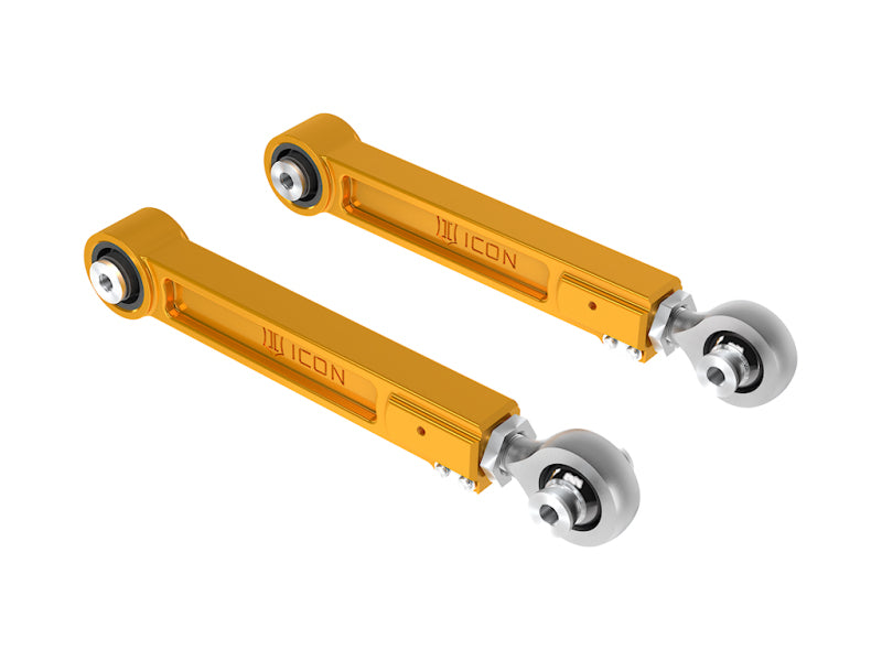 ICON 22-23 Toyota Tundra / 2024 Toyota Tacoma Billet Rear Upper Link Kit - Gold Anodized - 54102G