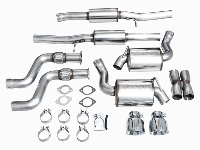 AWE Tuning 2023 Nissan Z RZ34 RWD Touring Edition Cat-Back Exhaust System w/ Chrome Silver Tips - 3015-32400