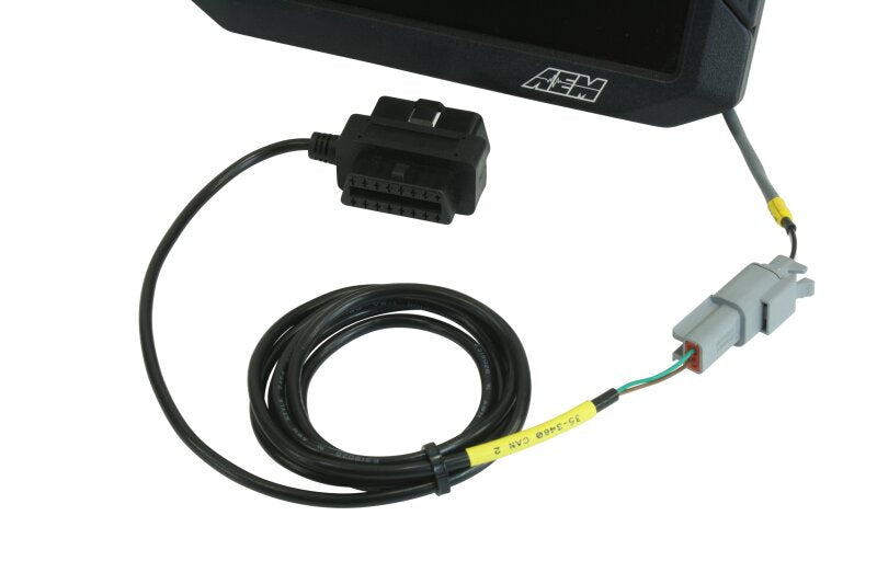 AEM CD-7/CD-7L Plug & Play Adapter Harness for OBDII CAN Bus - 30-2217