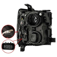 Load image into Gallery viewer, AlphaRex 15-19 Chevy 2500HD PRO-Series Proj Headlights Plank Style Blk w/Activ Light/Seq Signal/DRL - 880224