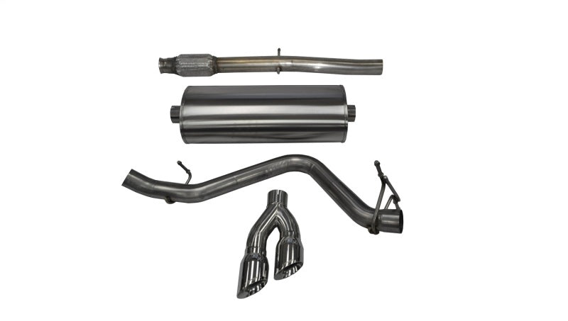 Corsa 14-19 GMC Sierra/Chevy Silv 1500 Crew Cab/Short Bed 5.3L V8 Polished Sport Single Side CB Exh - 14873