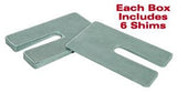 SPC Performance ZINC SHIMS 4x6.5x2.0 deg.