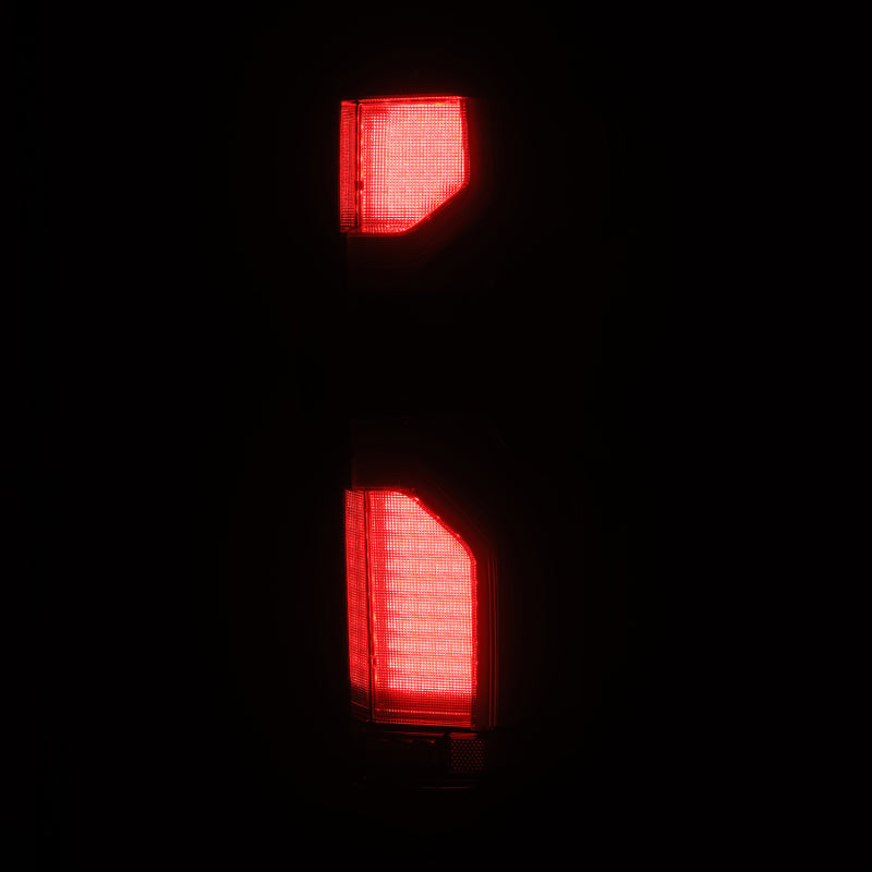 AlphaRex 19-24 Chevy Silverado 1500 / 20-24 2500HD/3500HD LUXX-Series LED Tail Lights Alpha Black - 620078