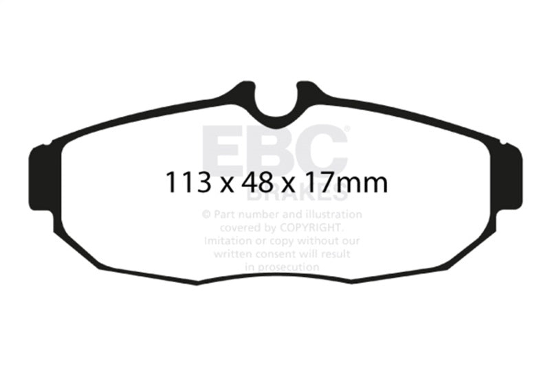 EBC 05-10 Ford Mustang 4.0 Redstuff Rear Brake Pads - DP31741C