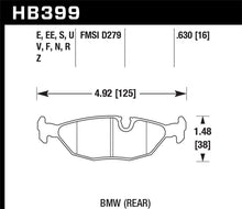 Load image into Gallery viewer, Hawk 86-87 BMW 325 2.7L Rear ER-1 Brake Pads - HB399D.630