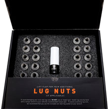 Load image into Gallery viewer, Mishimoto Steel Locking Lug Nuts M14x1.5 24pc Set Black - MMLG-M14-24LBK